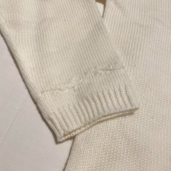 Vintage Karen Scott Cable Knit Sweater Womens Large Made in Hong Kong - Picture 7 of 16